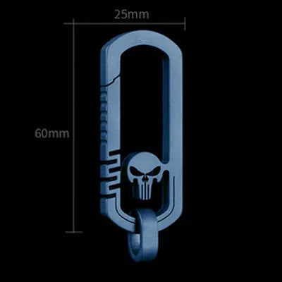 Skull Titanium Keychain Carabiner
