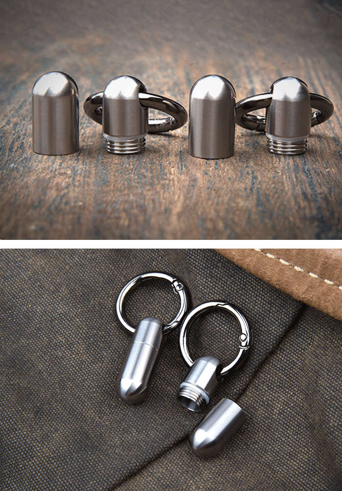 Mini Titanium Capsule Case