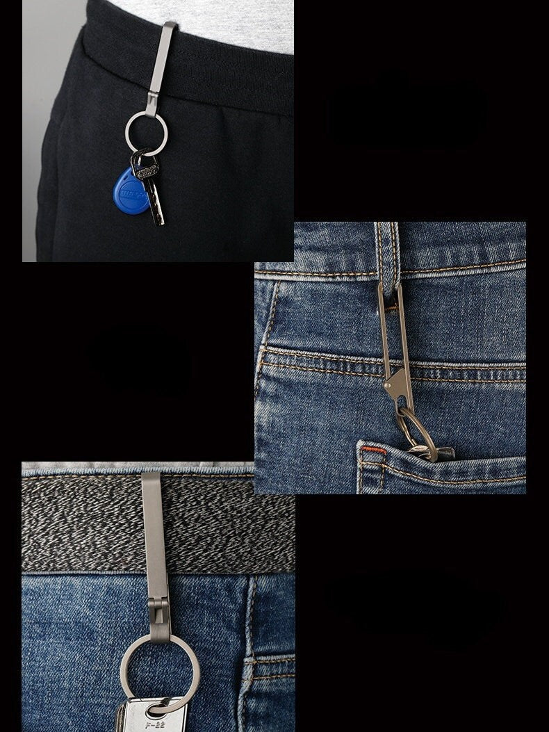 Titanium Belt Keychain