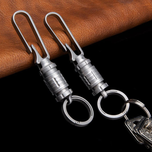 Titanium Swivel Quick Release Keychain